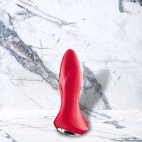 Bordeauxrode Vibrerende Buttplugs van Siliconen - Rotator Plug 1+ van Satisfyer