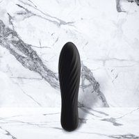 Zwarte Siliconen Tulip bullet vibrator van Svakom