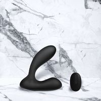 Zwarte Siliconen Vick Krachtige Prostaat Vibrator voor Mannen van Svakom