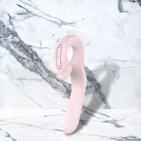 Roze Siliconen Roae Se rabbit vibrator van Zini