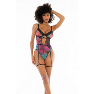 MapalÃ© Teddy Black Dream Flower Print 1/2X