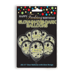 Happy F'ing Birthday Glow In The Dark Ballonnen