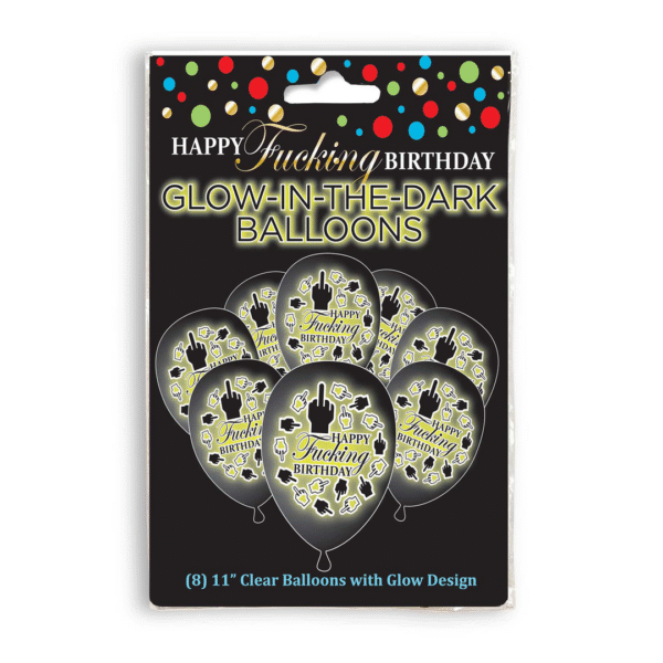 Happy F'ing Birthday Glow In The Dark Ballonnen
