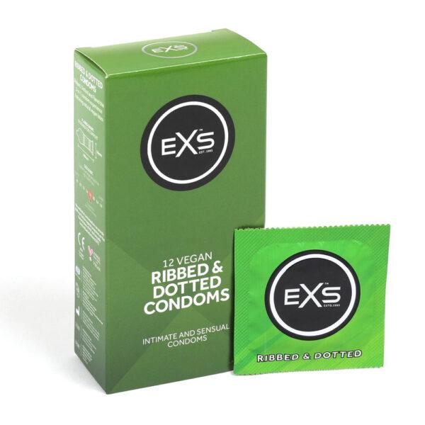 EXS Ribbed&Dotted Condooms 12 Stuks