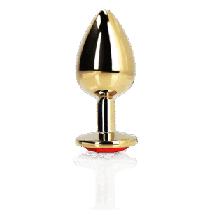 Ouch! Gouden Buttplug Met Hartje M