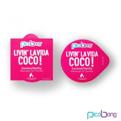 PicoBong - Kokosnoot and Vanille Massage Olie Kaars
