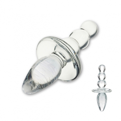 Glas - Titus Beaded Glazen Butt Plug