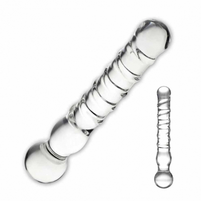 Glas - Joystick Clear Glazen Dildo
