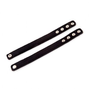 Perfect Fit - Neoprene Snap Cockrings Zwart