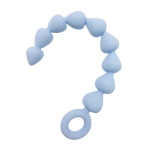 Sex In The Shower - Blue Silicone Anal Beads