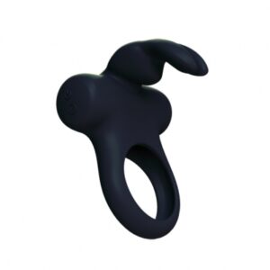 OhhhBunny - Frisky Bunny Vibrating Ring Zwart