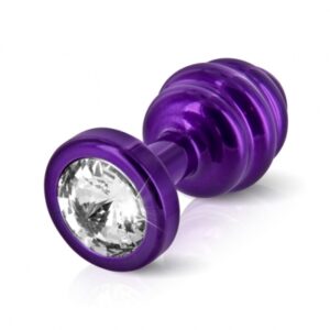 Diogol - Ano Butt Plug Geribbeld Paars 25 Mm