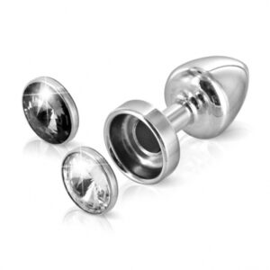 Diogol - Anni Butt Plug Magneet Transparant and Zwar