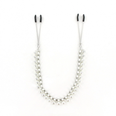 Sportsheets - Midnight Pearl Chain Nipple Clips