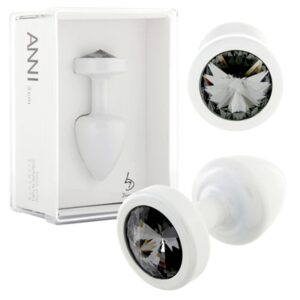 Anni Jewell Swarovski Butt Blug - Wit