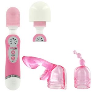 Mini Magic Wand Vibrator - Rood