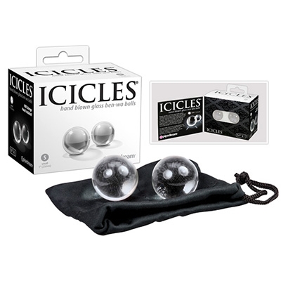 Pipedream Icicles Balls - Klein